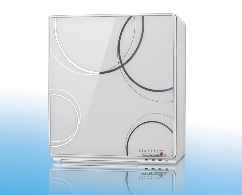 静音通风器 闪银弧圆（白色）